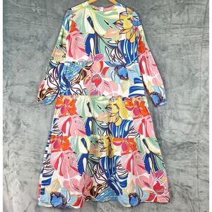 Womens Dress 1 36-38 Boho Tiered Statement Floral Artsy Hippie‎ Festival Summer